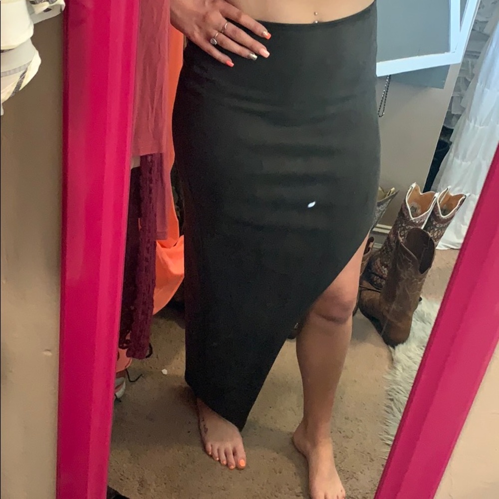 Dark gray skirt